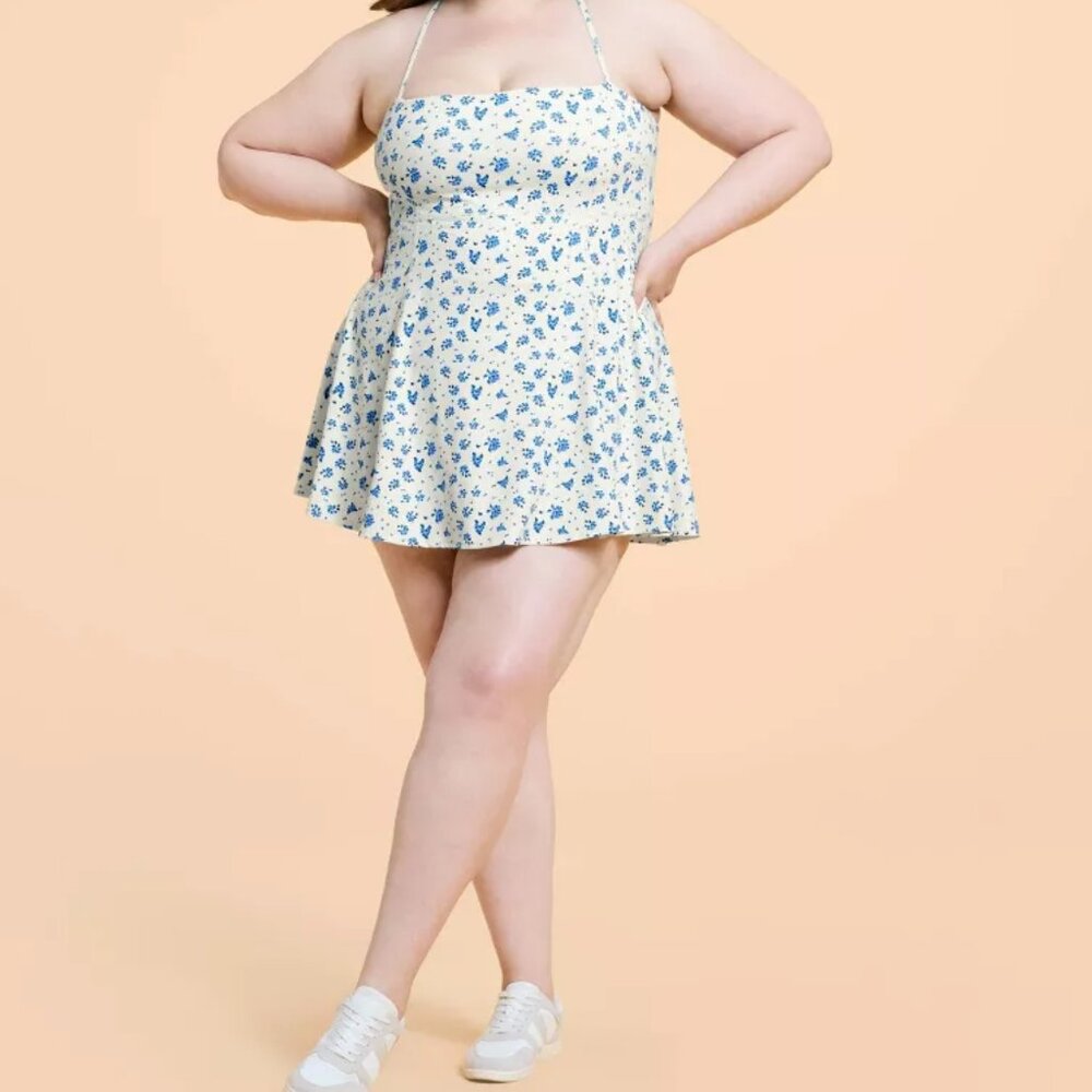 Blogilates Women's Everything Active Dress - Blue Floral